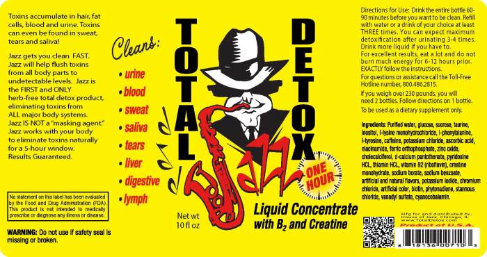 Jazz total detox how to use