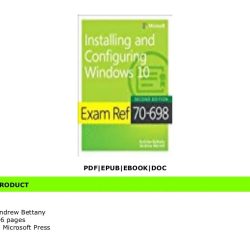 Installing and configuring windows 10 exam ref 70 698